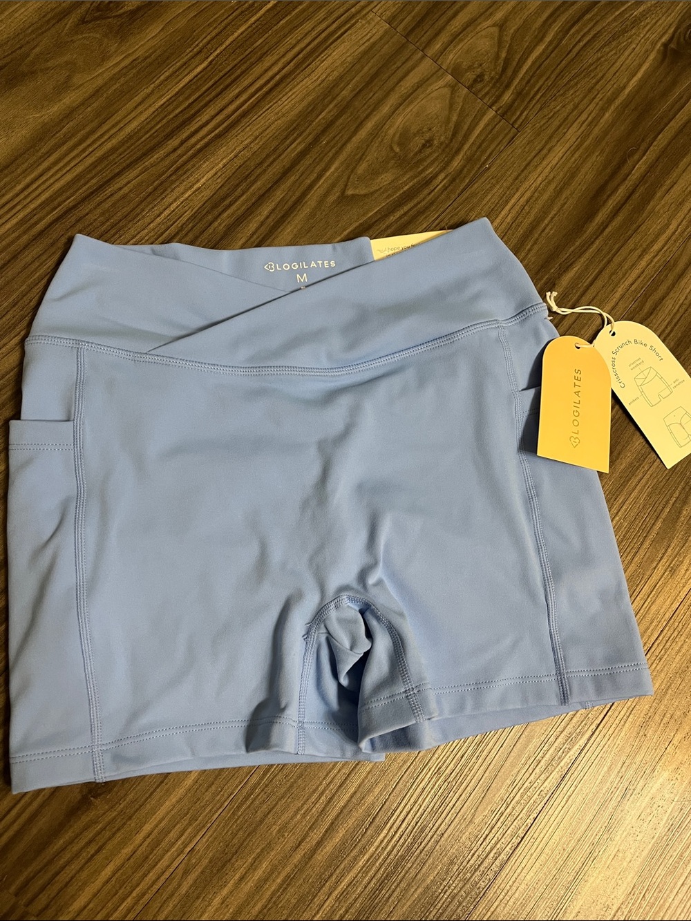 NWT Blogilates Crisscross Scrunch Bike Short